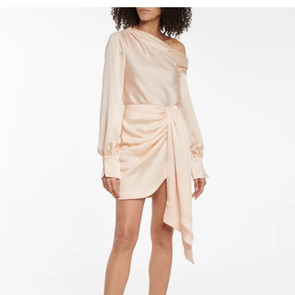 Jonathan Simkhai Alice One Shoulder Satin Top